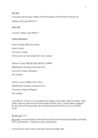 Convergent and divergent validity of the Participation and Environment Measure for Children and Youth (PEM-CY)