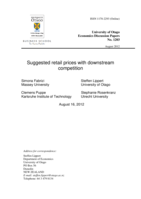 Suggested retail prices with downstream competition