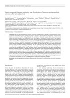 Spatio-temporal changes in density and distribution of burrow-nesting seabird colonies after rat eradication