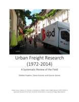Urban Freight Research (1972-2014)