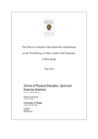 The Effects of Intuitive Movement Re-embodiment on the Well-Being of Older Adults with Dementia: A Pilot Study
