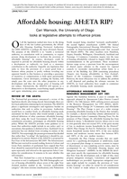 Affordable housing: AH:ETA RIP?