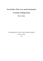 Don DeLillo's White Noise and the Postmodern Economics of Displacement