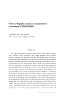 Post-earthquake accuracy and precision assessment of NZGD2000
