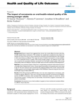 The impact of xerostomia on oral-health-related quality of life among younger adults