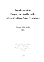 Requirement for Exopolysaccharide in the Mesorhizobium-Lotus Symbiosis
