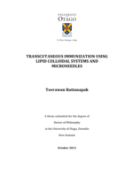 Transcutaneous immunization using lipid colloidal systems and microneedles