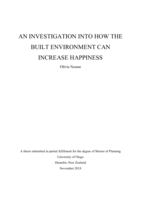 An Investigation into how the Built Environment can Increase Happiness