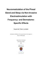 Neuromodulation of the pineal gland and sleep via non-invasive electrostimulation with frequency- and dermatome- specific effects