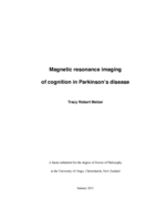 Magnetic resonance imaging of cognition in Parkinson’s disease