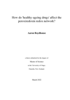 How do 'healthy-ageing drugs' affect the peroxiredoxin redox network?