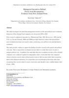Managerial Incentives Behind Fixed Asset Revaluations:Evidence from New Zealand Firms