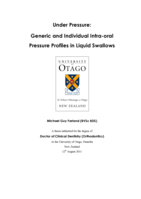 Under Pressure: Generic and Individual Intra-oral Pressure Profiles in Liquid Swallows