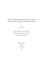 Cognitive process mapping: Adapting cognitive task analysis to research and educational assessment of young children’s thinking skills in the classroom