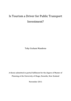 Is Tourism a Driver for Public Transport Investment?