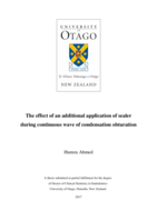 The effect of an additional application of sealer during continuous wave of condensation obturation