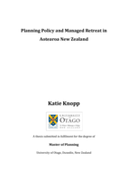 Planning Policy and Managed Retreat in Aotearoa New Zealand