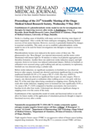 Proceedings of the 211th Otago Medical School Research Society Meeting -  Summer Student Speaker Awards; 9 May 2012
