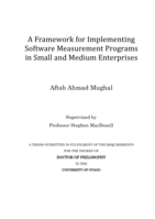 A Framework for Implementing Software Measurement Programs in Small and Medium Enterprises