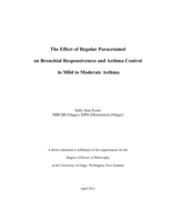The Effect of Regular Paracetamol  on Bronchial Responsiveness and Asthma Control  in Mild to Moderate Asthma