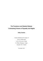 The Foreshore and Seabed Debate: Contrasting Visions of Equality and Rights