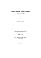 Medeia: Maiden, Mother, Monster: a Biopoetic Analysis