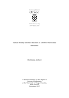 Virtual Reality Interface Factors in a Power Wheelchair Simulator