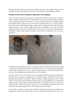 Position and direction finding for exploration and mapping