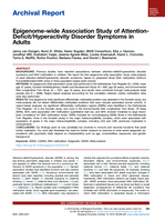 Epigenome-wide association study of Attention-Deficit/Hyperactivity Disorder symptoms in adults