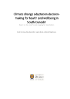Climate change adaptation decision-making for health and wellbeing in South Dunedin: Report on the use of causal mapping for stakeholders