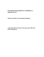 Xerostomia among adult New Zealanders: a national survey