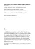 Release and bioactivity of PACA nanoparticles containing D-Lys6-GnRH for brushtail possum fertility control