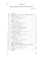 Human Rights and the Environment