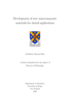 Development of new nanocomposite materials for dental applications