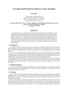 An explicit spatial model for niching in genetic algorithms