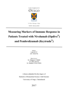 Measuring Markers of Immune Response in Patients Treated with Nivolumab (Opdivo®) and Pembrolizumab (Keytruda®)