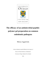 The efficacy of an antimicrobial peptide-polymer gel preparation on common endodontic pathogens
