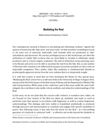 Introduction: Mediating the Real