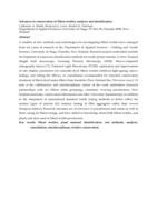Advances in conservation of Māori textiles; analysis and identification