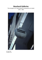 Bosshard Galleries: The emergence of a New Zealand contemporary art dealer 1976 – 1992