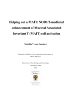 Helping out a MAIT: NOD1/2-mediated enhancement of Mucosal Associated Invariant T (MAIT) cell activation