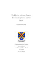 The Effect of Substorm-Triggered Electron Precipitation on the Polar Ozone