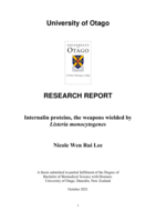 Internalin proteins, the weapons wielded by Listeria monocytogenes