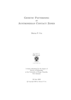 Genetic patterning at Austronesian contact zones