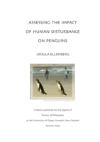Assessing the impact of human disturbance on penguins