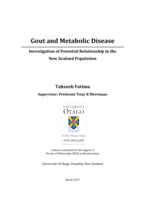 Gout and Metabolic Disease: Investigation of Potential Relationship in the New Zealand Population