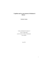 Cognition and eye movements in Parkinson's disease
