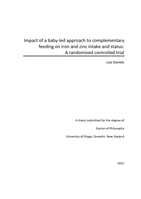 Impact of a baby-led approach to complementary feeding on iron and zinc intake and status: A randomised controlled trial