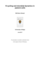 N cycling and microbial dynamics in pasture soils