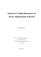 Analysis of Volatile Biomarkers of Airway Inflammation in Breath